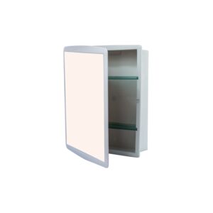 Bathroom Cabinet with Shelf and Mirror White Bathroom Cabinet with Shelf and Mirror White
